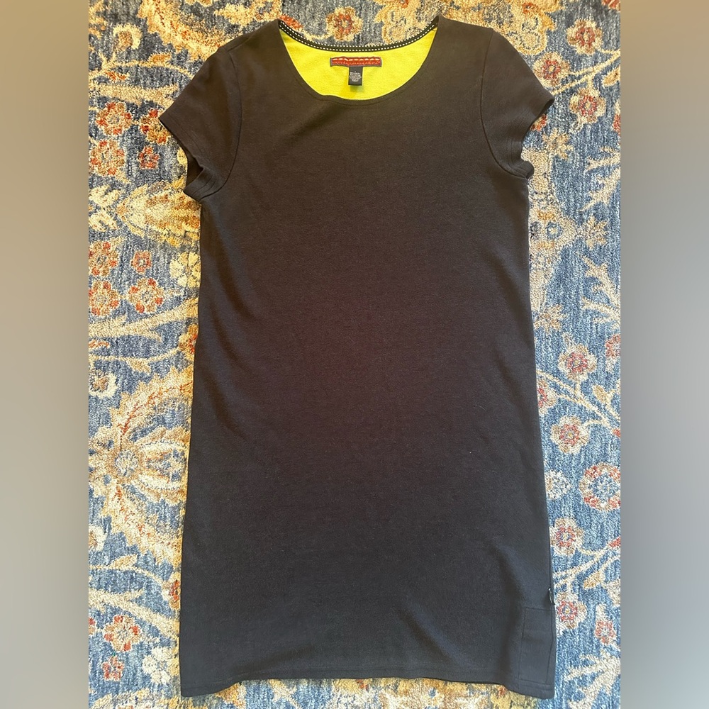 Horny Toad women’s short black sleeve lyocell dress size large